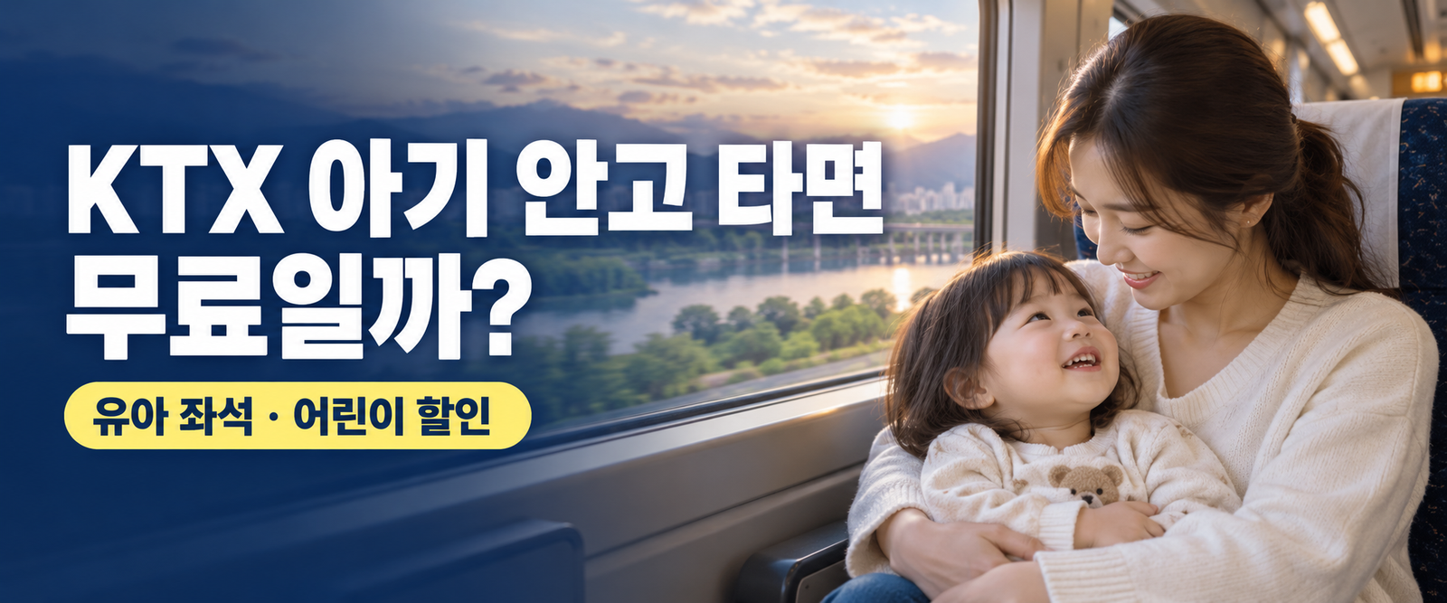 KTX 아기 안고 타면 무료일까? 유아 좌석·어린이 할인 차이