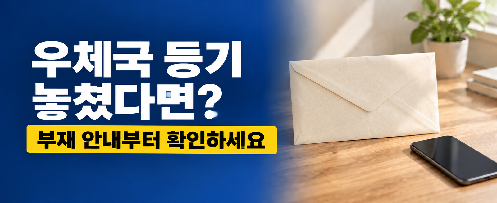 우체국 등기 못 받았을 때|재배달 신청·방문수령 확인 순서