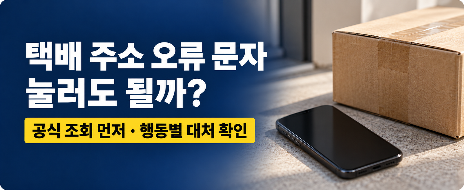 택배 주소 오류 문자, 눌러도 될까? 스미싱 확인·대처 순서